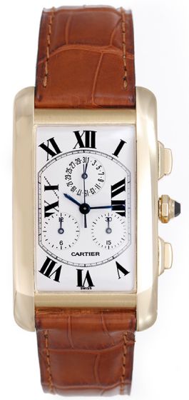 Cartier Tank Americaine Men's Chronograph Watch W2601156