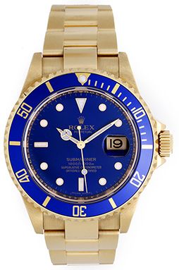 Rolex Submariner 18k Z Series with Bezel Engraving 16618