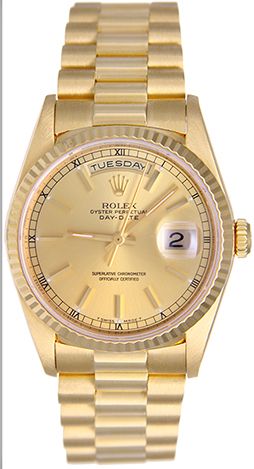 Rolex Day-Date President Watch 18238 Champagne Dial 