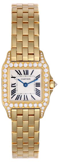 Cartier Santos Demoiselle Ladies Diamond  Watch WF9001Y7
