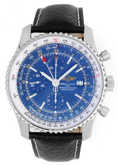 Breitling Navitimer World Chronograph Men's Steel Watch A2432212-G571
