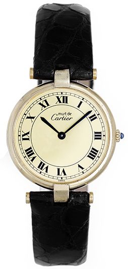 Cartier Tank Vermeil VLC Gold Plaque Unisex W1001853 