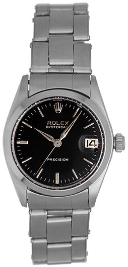Rolex Date Vintage Stainless Steel Unisex Watch 6466 