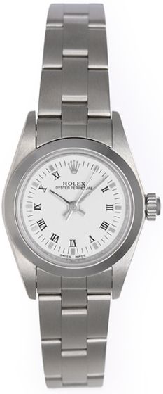 Rolex Ladies Oyster Perpetual  Watch 76080 White Dial