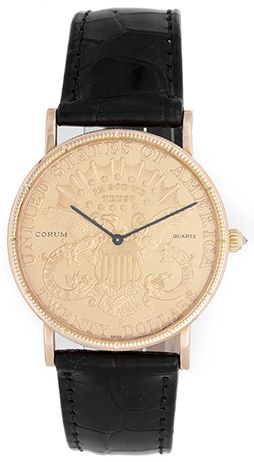 Corum $20 18k 1897 Liberty Gold Coin Men's Quartz Watch