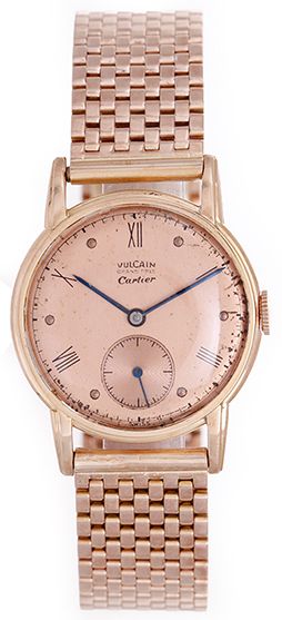 Very Rare Vintage Vulcain Grand Prix for Cartier Unisex Watch
