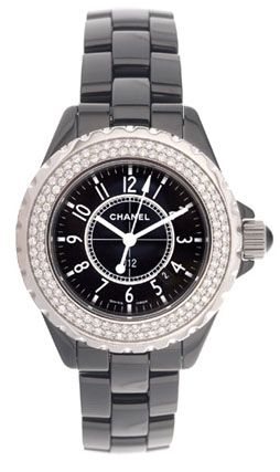 Chanel J12 Black Diamond Ladies Watch H0949