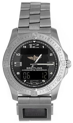 Breitling Professional Aerospace Avantage Men's Titanium Quartz Watch with Co-Pilot Module E79362