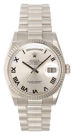 Rolex President Day-Date 118239 Silver Roman Numeral Dial 