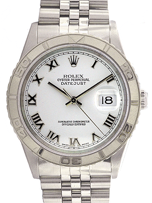 Men's Rolex Turnograph Steel & White Gold Watch 16264