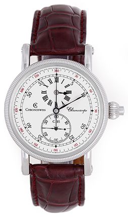 Chronoswiss Chronoscope Chronograph Stainless Steel Watch 