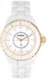  Chanel Men's H2180 J 12 White Dial Watch : Clothing, Shoes &  Jewelry