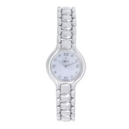 Ebel Beluga Silver Mother of Pearl Diamond Dial Steel Watch