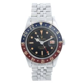 Men s Rolex GMT Master Stainless Steel Watch 6542