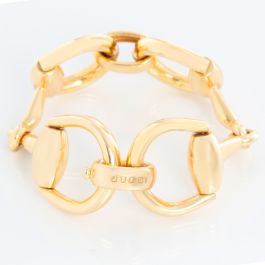 Gucci horsebit bracelet store gold