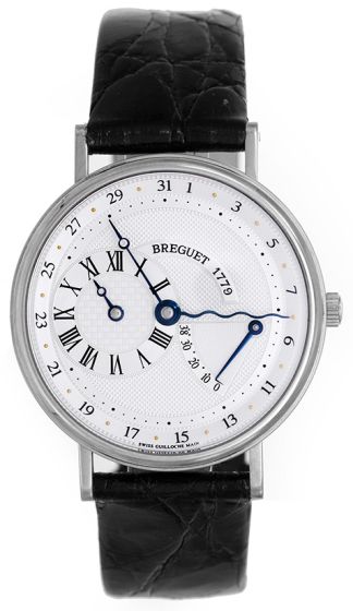 Breguet Classique Serpentine Power Reserve Men's 18k White Gold Watch  3680BB/11/986