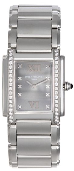 Patek Philippe Twenty-4 Steel & Diamond Watch 4910/10A 