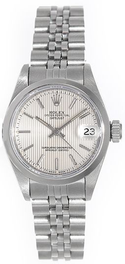 Ladies Rolex Date Watch 79160 Silver Tapestry Dial