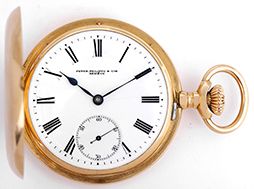 Triple Signed Patek Philippe Yellow Gold Vintage Pocket Watch 