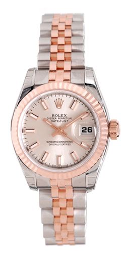 Rolex Datejust Steel & 18k Rose Gold Ladies Watch 179171