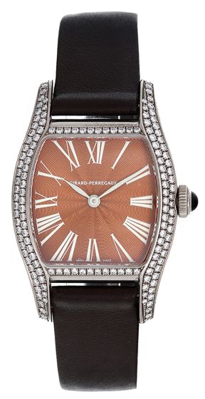Girard-Perregaux Richeville Joaillerie 2 Hands 18k White Gold & Diamond Ladies Watch 2656