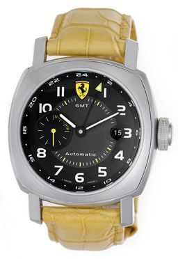 Panerai Ferrari GMT Men's Watch Yellow Strap Band FER009 