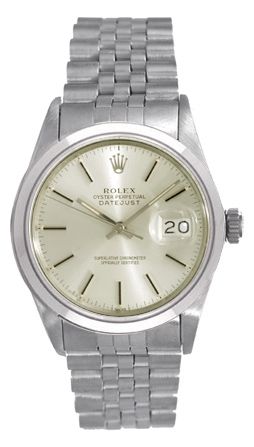 Rolex Datejust Stainless Steel Men's Watch 16200 Silver Dial