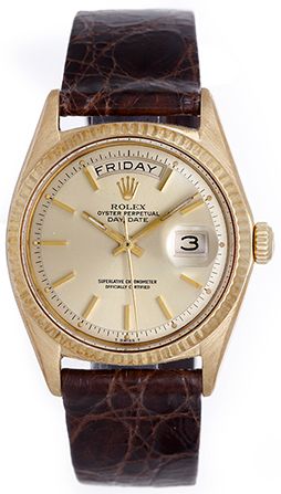 Rolex Diamond President Day-Date Men's 18k Yellow Gold Watch 1803