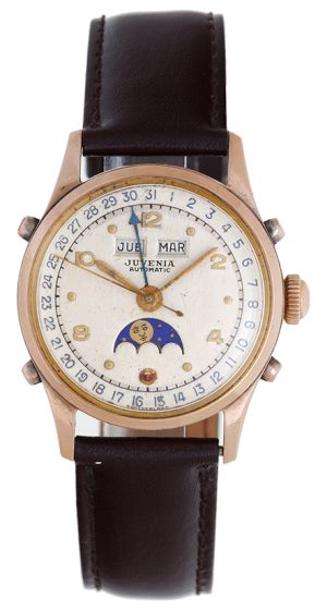 Juvenia Vintage Day Date, Month & Moonphase Men's Watch 