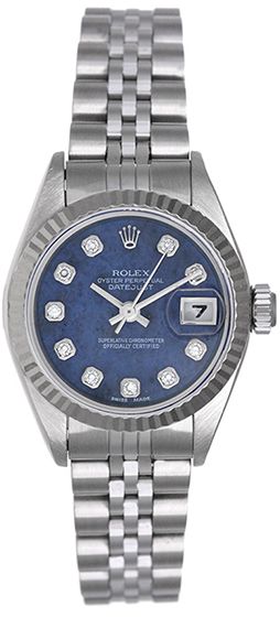 Rolex Datejust Sodalite Diamond Dial Ladies Watch 79174