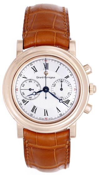 Girard-Perregaux 18k Rose Gold Men's Chronograph Watch