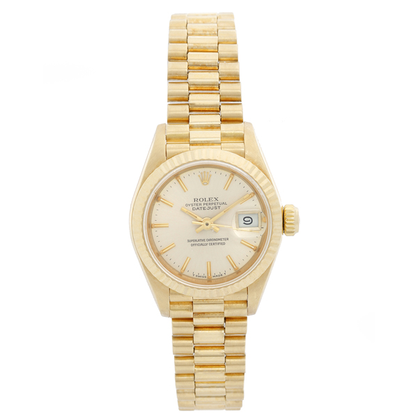 Rolex Ladies President Gold Watch.