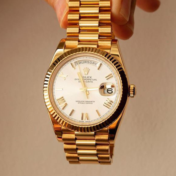 Rolex Day Date President in all gold.