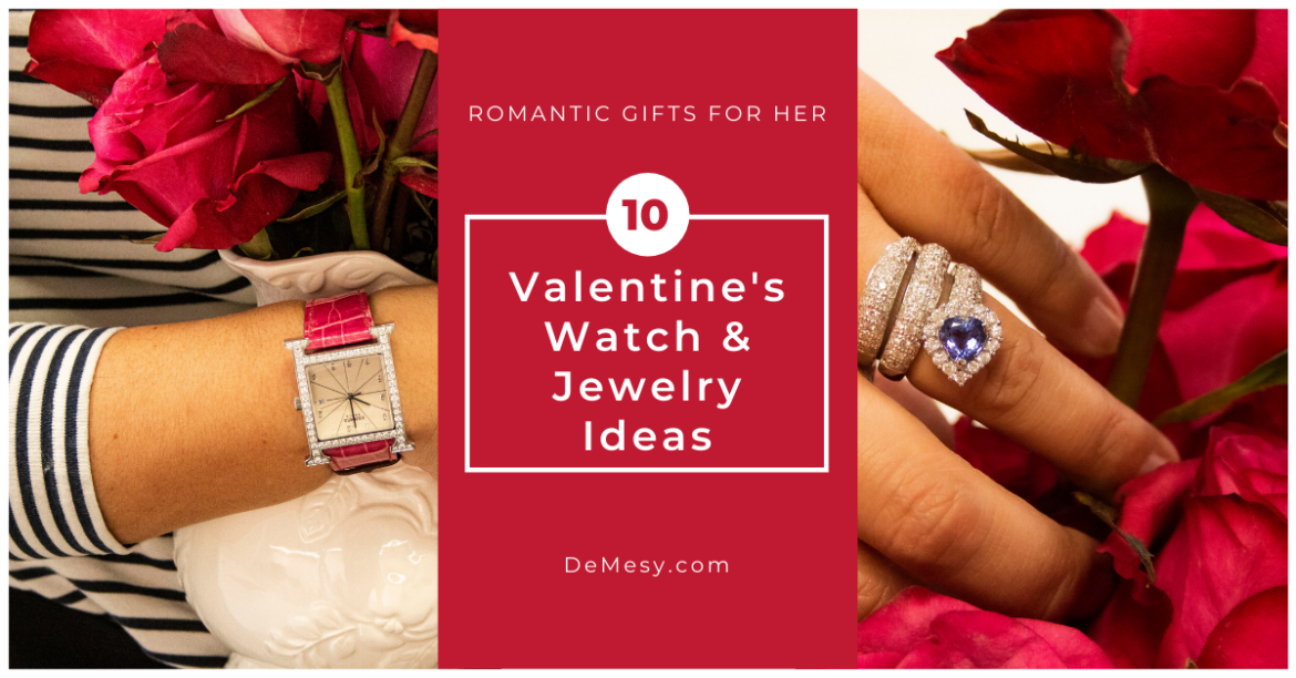 Romantic gifts for her this Valentine's day from watches to jewelry.