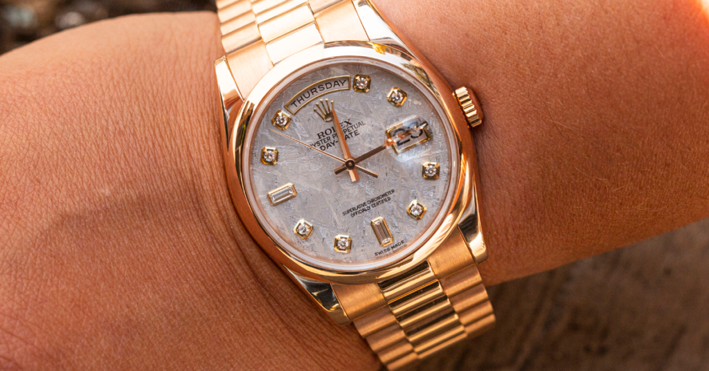 Rolex Oyster Perpetual Day-Date with Meteorite Diamond Dial