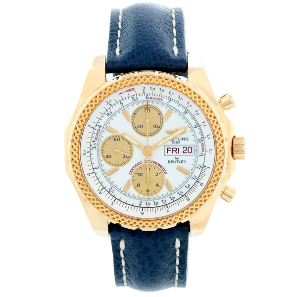 Breitling Mens Watches with a gold case.
