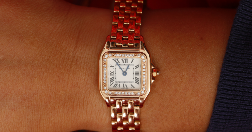 Cartier Small Panther 18K Rose Gold and Diamond Watch