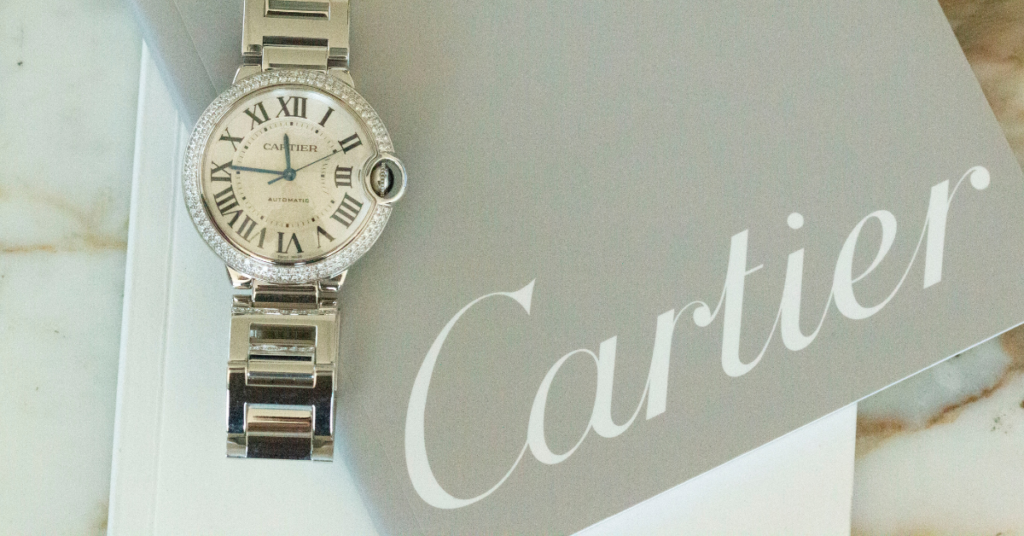 cartier diamond watches in white gold.