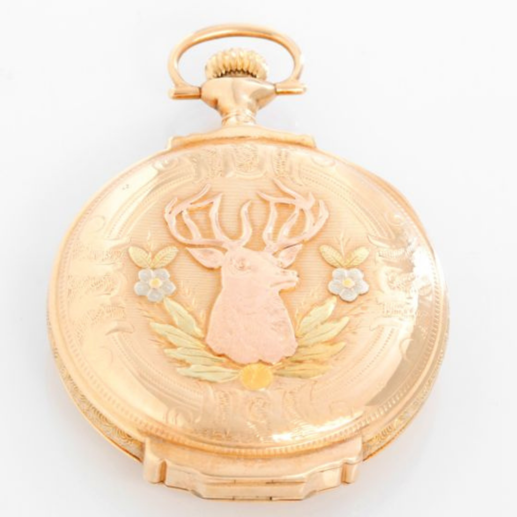 Elgin Multicolored Gold Pocket Watch